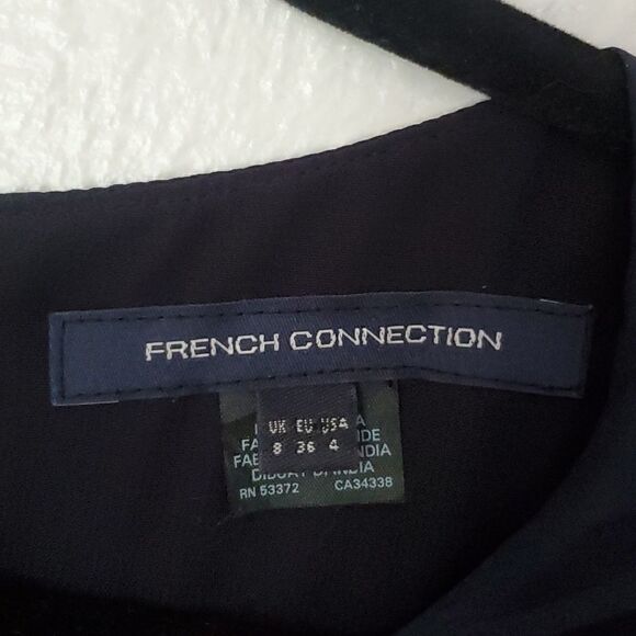 French Connection 100% Silk Long Sleeve Dress Size 4 - Picture 15 of 16